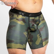 Egde Dim Camo 男生性感迷彩軍綠色長版貼身四角內褲 車褲 運動褲 尺寸 XL XXL