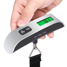 手提電子秤 LED背光顯示 精準便攜 50kg量程, 1個