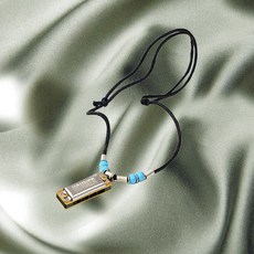 호너 하모니카 M38N-LB 미니 하모니카 목걸이 라이트 블루 다이어토닉 C키, 1개