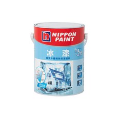 NIPPON PAINT 全新2代 冰漆 屋頂外牆隔熱防曬塗料 5公升裝, 白色, 1個, 5L