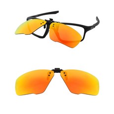 HILEEN 오클리 크로스링크 제로 OX8076 56mm 편광 플립업 클립온 선글라스 남성 여성 자외선 차단 파이어 레드