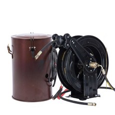 구리스건 자동 호스릴 세차장 구리스주입기 풀러, 1개, 대형 추천 24V+10미터