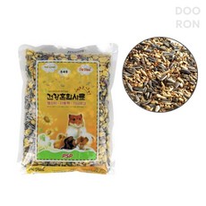 두론샵 햄스터 다람쥐 기니피그 사료 먹이 전연령용 영양 밥 펫푸드, 1개