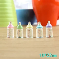 귀여운 소형 인형 집 슈퍼마켓 음식 간식 인형 주방 액세서리 용 미니 케이크 와인 음료, 05 10pcs