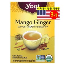 Yogi Tea 망고 진저 무카페인 16개입 32g 1개, 2g, 3개