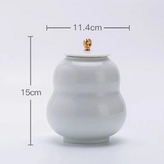 汝窯葫蘆茶葉罐 大容量防潮密封, 1個