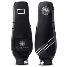 히메지몬자 투어러블 스크래치 방지 골프백 캐디백 방수 항공커버, 블랙그레이