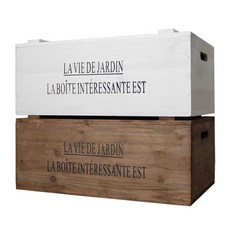 정리함 다용도 빈티지 우드 나무상자 대형 인테리어 공간박스, 1개, 13. 50x30x21 화이트 빈티지 대형