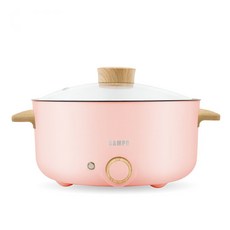 SAMPO三洋粉色多功能電煮鍋，煎煮炒炸一鍋搞定，小巧輕便，安全斷電, TQ-B19301CL-P