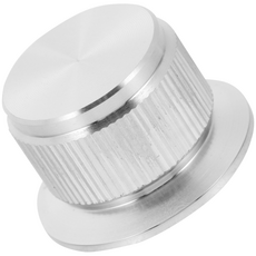 Electric Guitar Tuner Sound Knob Amplifier Sturdy Potentiometer Wired Earbuds Aluminum Alloy for, [01] Silver