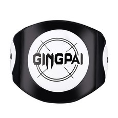 專業拳擊胸靶護胸腰靶，散打泰拳搏擊訓練護具，加厚防護胸靶腰靶, 1個, 黑白色腰靶一個