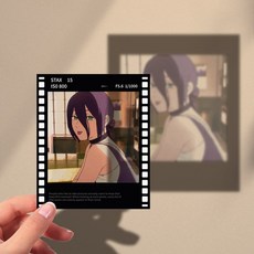 체인소맨 레제편 투명 필름 포토카드 레제 덴지 애니 굿즈, D형