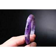 大腳丫玉石 天然紫水晶手鐲 內圍58mm 寬11mm, 1個