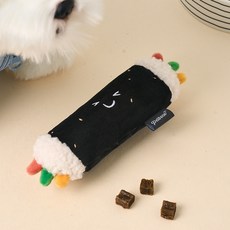 펫본 강아 분식집 삑삑 바스락 장난감, 김밥, 1개