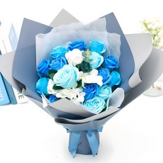 Morningscent 晨間香味人造花束, 藍色, 1組