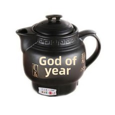 자동 가정용 끓는 수프 전력 공급 TIMEI 냄비 세라믹 약용 소재 LI 건강, 스테인리스 스틸 라이너, 4L 블랙 정신 스마트 버전