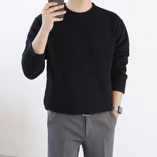 로코비전 95-125 남자 오버핏 드랍숄더 니트 티셔츠 빅사이즈