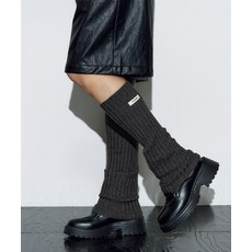 [헬레네파리스] 리브드 레그 워머 [차콜]