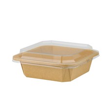 牛皮紙 外帶便當盒 S-1000B 1050ml 免洗餐盒 50組, 1套, 50個裝