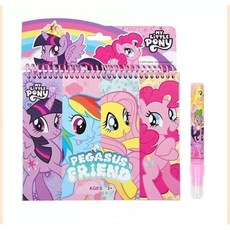 兒童神奇水畵女孩寶寶填色寶莉益智塗色反複幼兒園塗鴉清水繪畵 2OGL, 小馬寶莉水畫本 隨機1款【每一本都好看】