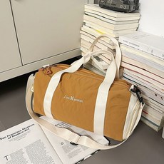 新款瑜伽健身包戶外運動旅行包乾溼分離大容量單肩手提行李包, 棕色, 1個