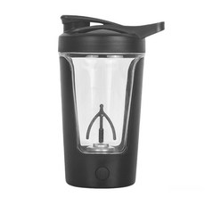 全自動電動攪拌杯 450ml 食品級Tritan材質 密封防漏 便攜提把, 玄黑450ml, 1個