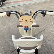 機車龍頭防撞 機車防撞墊 摩托車防撞墊 前方防止撞頭 機車防撞墊 防撞枕 兒童專用 加大加厚防撞墊 小孩防撞 機車防撞枕, 小兔【鬆緊帶無卡扣】, 1個