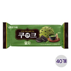 빙그레 쿠앤크 말차 바, 40개, 70ml