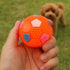 멍멍토이 삑삑이 축구공 장난감 6cm 소리나는 공