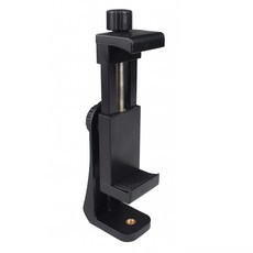 스탠드형 스마트폰 삼각대 셀카봉 거치대 홀더 1/4, 블랙