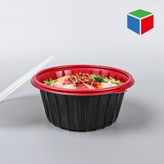PP냉면용기 FP-195대 투톤 세트 200개, 1세트, 200개입