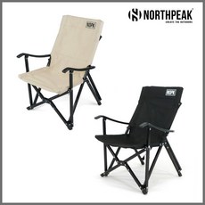 노스피크 캠핑용 미드 릴렉스 체어 플러스, 소이밀크, 1개