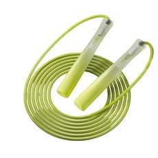 프로/경기/다이어트/학생용 줄넘기: 고속 베어링 미끄럼방지 핸들 PVC+강선 로프., 1개, 초록색