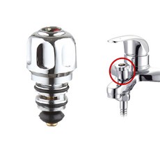 샤워기수전 전환밸브 부속품 수도꼭지 전환레버 수동, 1개