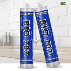 욕실용 다우실리콘 바이오 707 실리콘 투명 (노즐 포함) 투명, 1개