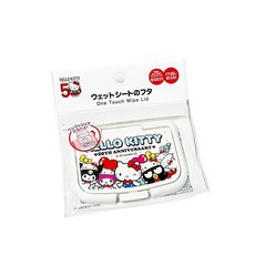 산리오 캐릭터즈 헬로키티 50주년 친구들 믹스 버전 물티슈 리필형 커버 원터치 보호캡, 1개