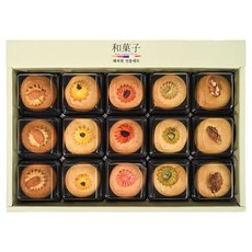 황금보자기 포장 전라도청년 고급 만쥬 선물세트, 15개, 30g