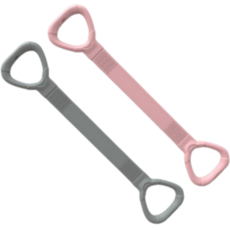 바이블굿즈 요가 운동 어깨운동 고관절 스트레칭 밴드, 2개, 쿨 그레이+밀레니얼 핑크