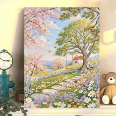 샤이닝포인츠 선물급 힐링 컬러라인 DIY 유화그리기 세트, 1개, 퍼플