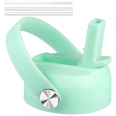 하이드로플라스크용 빨대 뚜껑 Hydro Flask 와이드 마우스 81.9ml(32.40온스) 물병과 호환되는 빨대가 있는 하이드로플라스크 뚜껑 교체를 위한 캡 플렉스 핸들이, 이슬_159912