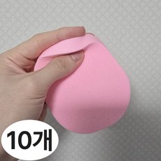 루로아 세안 해면 스펀지, 10개, 15T_핑크