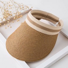 선캡 브라운 모자 라탄 클래식 가리개 햇빛 got+9575ME
