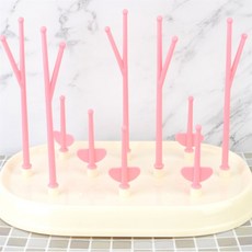 업위드 플라스틱 병 건조대 젖병거치대 젖병건조대 젖병정리함, 1