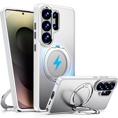 펜딕스 갤럭시 360도 회전 맥세이프 지문방지 반투명 거치대 케이스