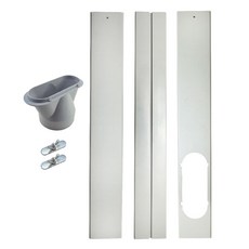 창문형 환기팬 창틀 입 창문환풍기 덕트 공업용 환기구 식당, 삼연판 세트+13cm 커넥터, 1개