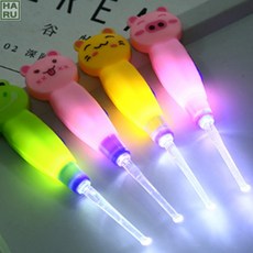 중국OEM 꽉막힌 아이귀 귀지제거 LED 불들어오는 잘보이는 귀파기, 1개, 1개입