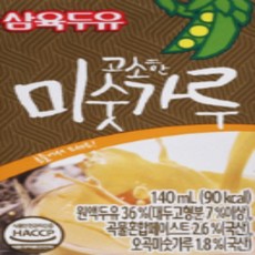 삼육두유 고소한 미숫가루 두유, 140ml, 96개