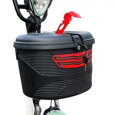 자전거 짐가방 방수 리어백 트렁크 여행 바이크 배달가방, 블랙레드미디움+속싸개