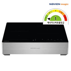 [1등급에너지효율/전국설치가능] 나비엔매직 인덕션3구 SUPER 플렉스존 3400W 초고화력 ERI-3403, 프리스탠딩, ERI-3403+15cm외함