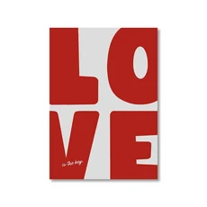 레트로 이곳이 나의 곳 캔버스 프린트 레드 러브 벽 아트 포스터 모던 거실 침실 홈 데코용, 1. HY56-2